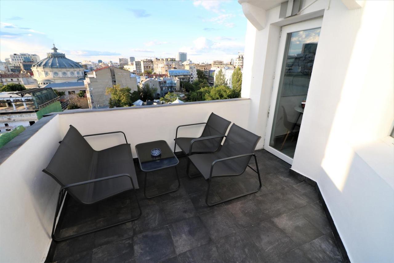 Athenee Palace Apartment - Panoramic View Terrace & Balcony - Free Minibar บูคาเรสต์ ภายนอก รูปภาพ
