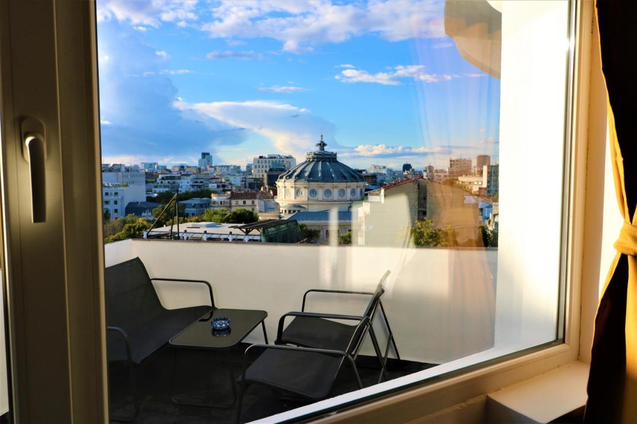 Athenee Palace Apartment - Panoramic View Terrace & Balcony - Free Minibar บูคาเรสต์ ภายนอก รูปภาพ