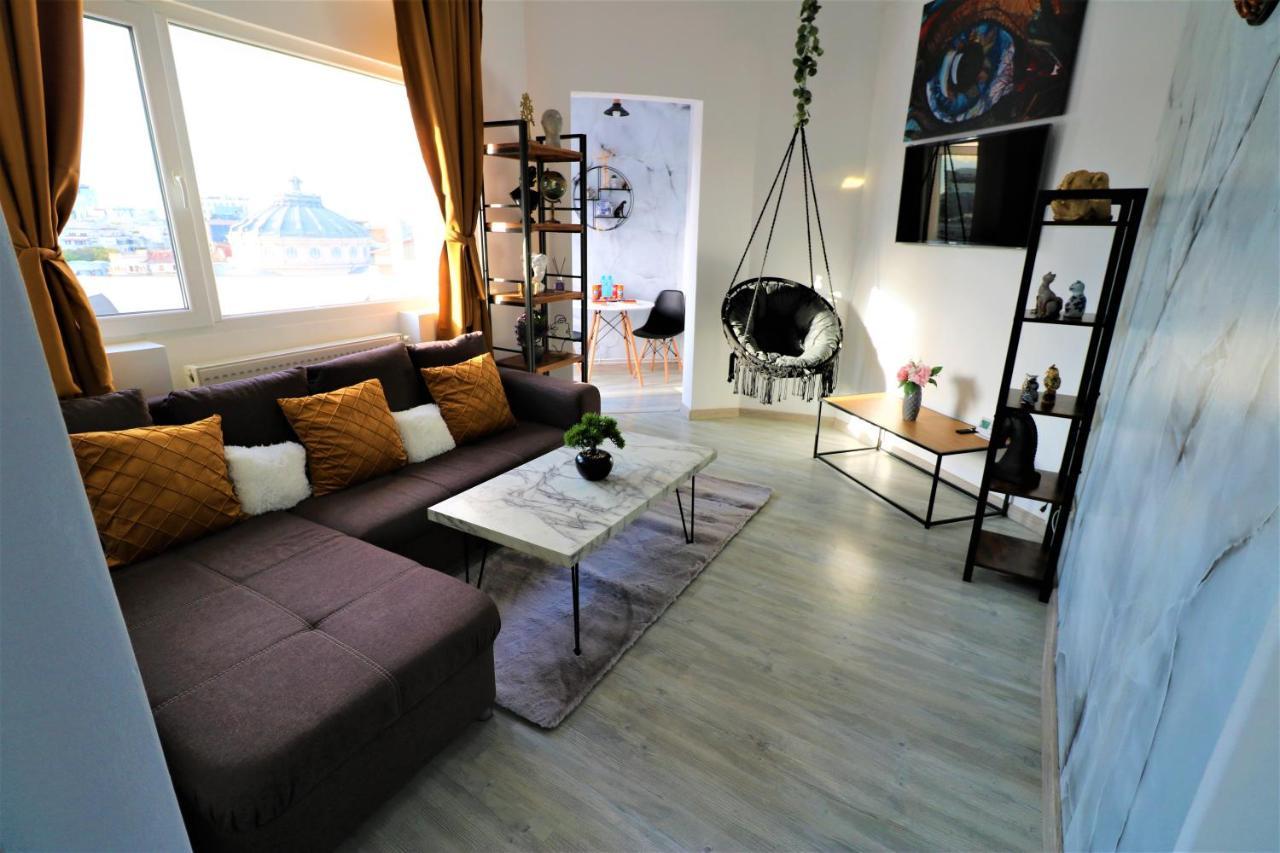 Athenee Palace Apartment - Panoramic View Terrace & Balcony - Free Minibar บูคาเรสต์ ภายนอก รูปภาพ