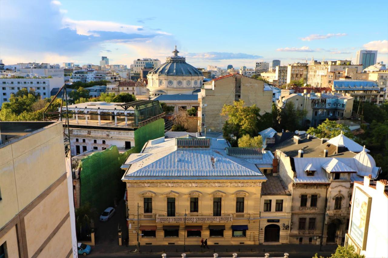 Athenee Palace Apartment - Panoramic View Terrace & Balcony - Free Minibar บูคาเรสต์ ภายนอก รูปภาพ